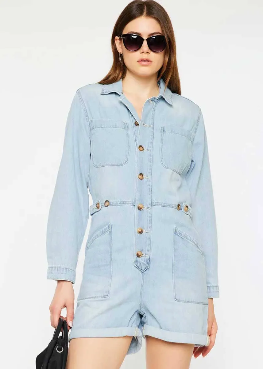 Jemma Loose Fit Romper - Light