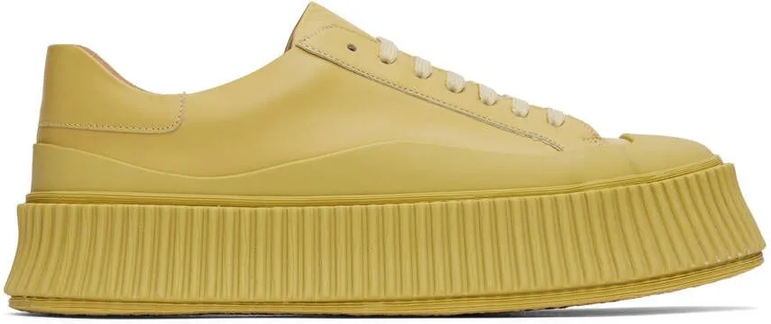 Jil Sander Beige Calfskin Sneakers