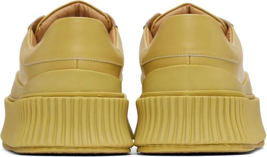 Jil Sander Beige Calfskin Sneakers