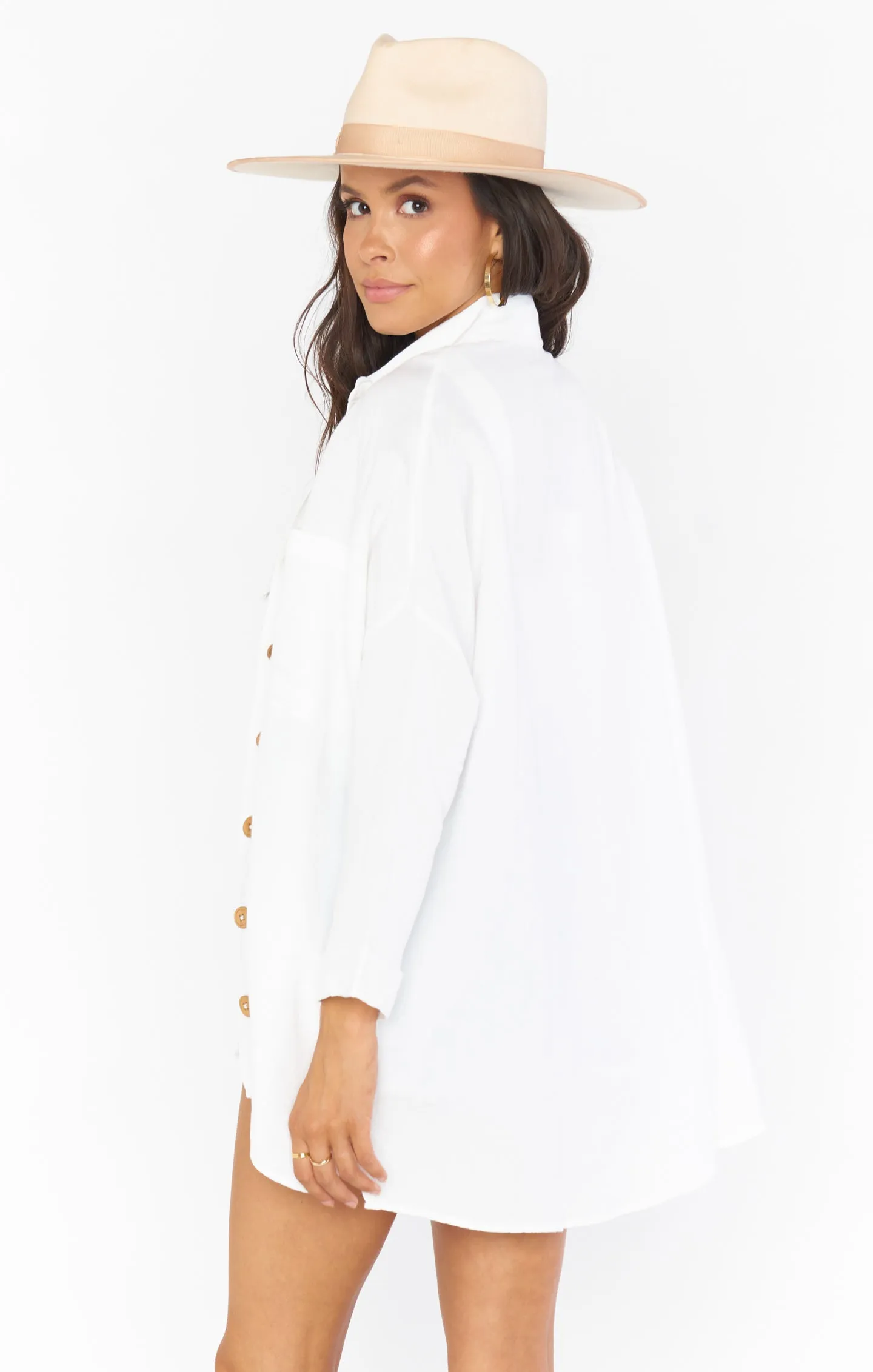 Johnny Tunic ~ White Linen