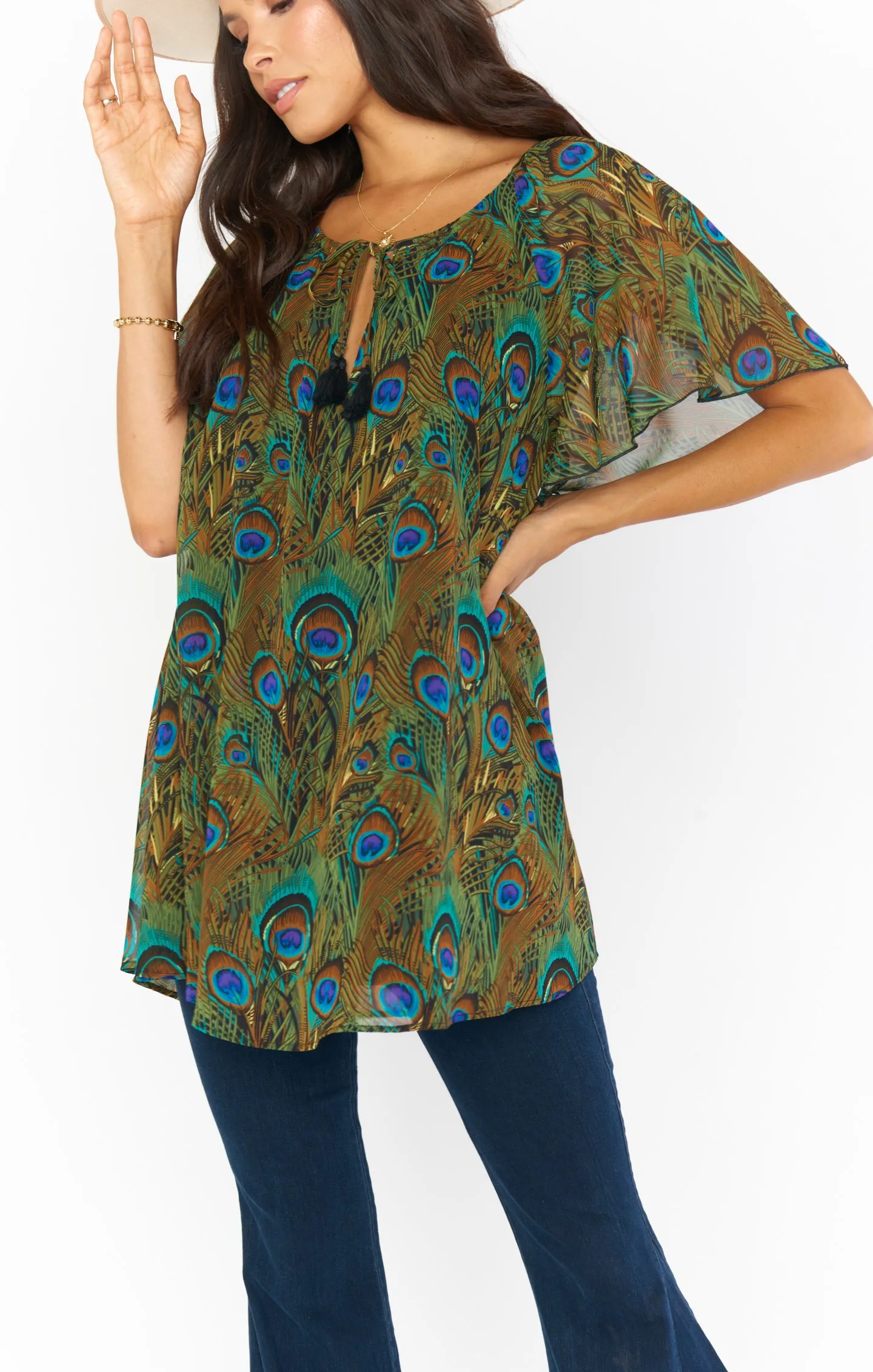 Juana Tassel Tunic ~ Original Peacock