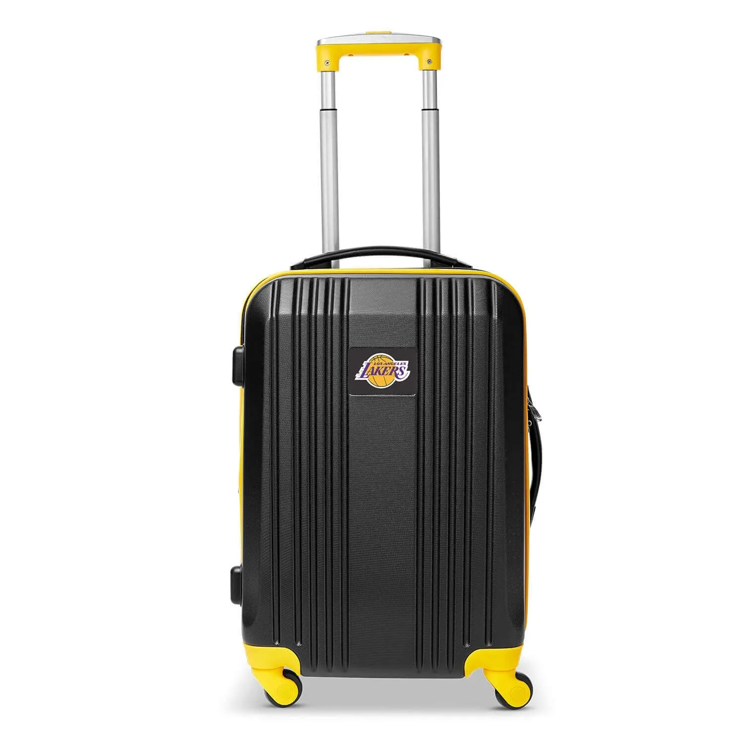 LA Lakers Carry On Spinner Luggage | LA Lakers Hardcase Two-Tone Luggage Carry-on Spinner in Yellow