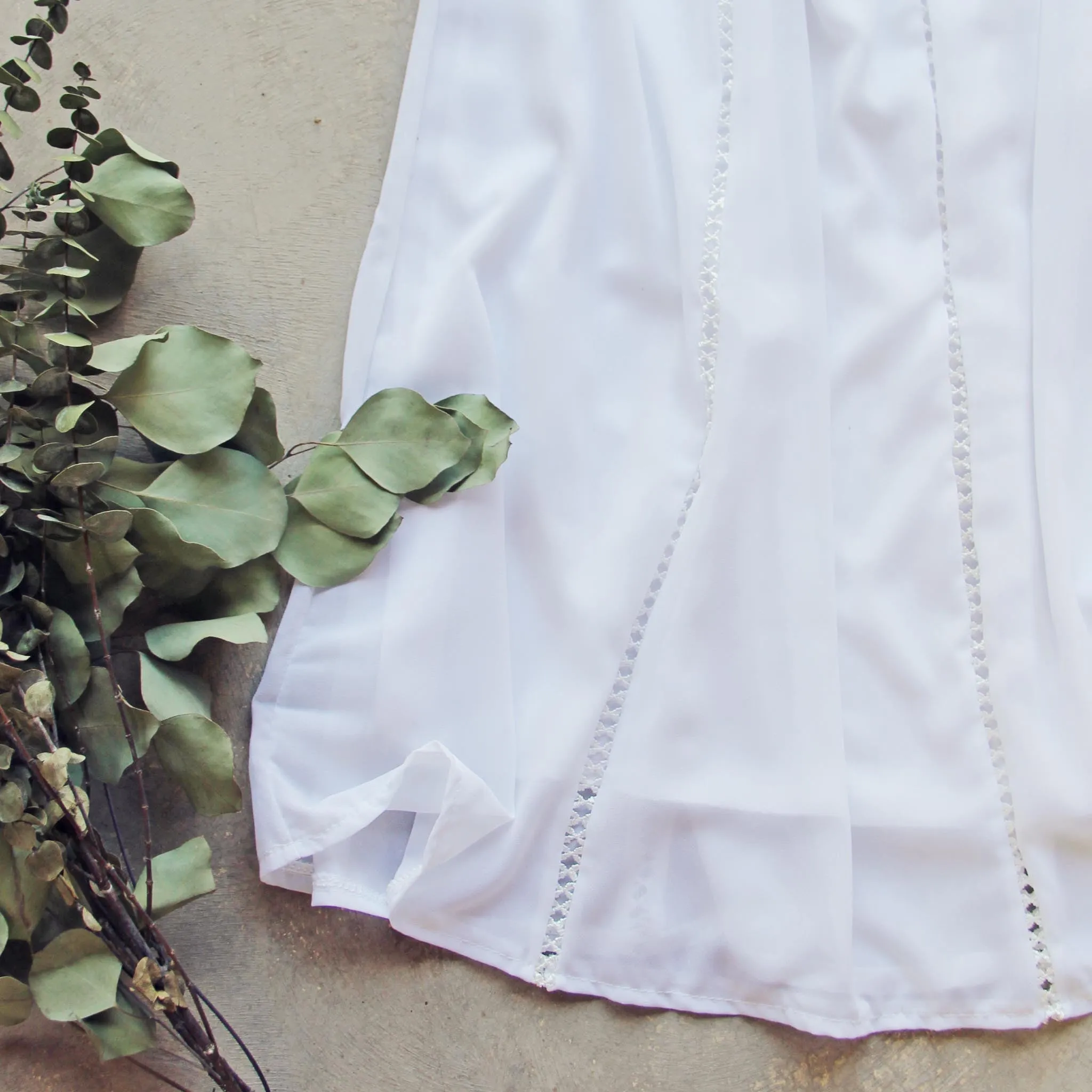 Lace Gypsy Tunic Dress in White