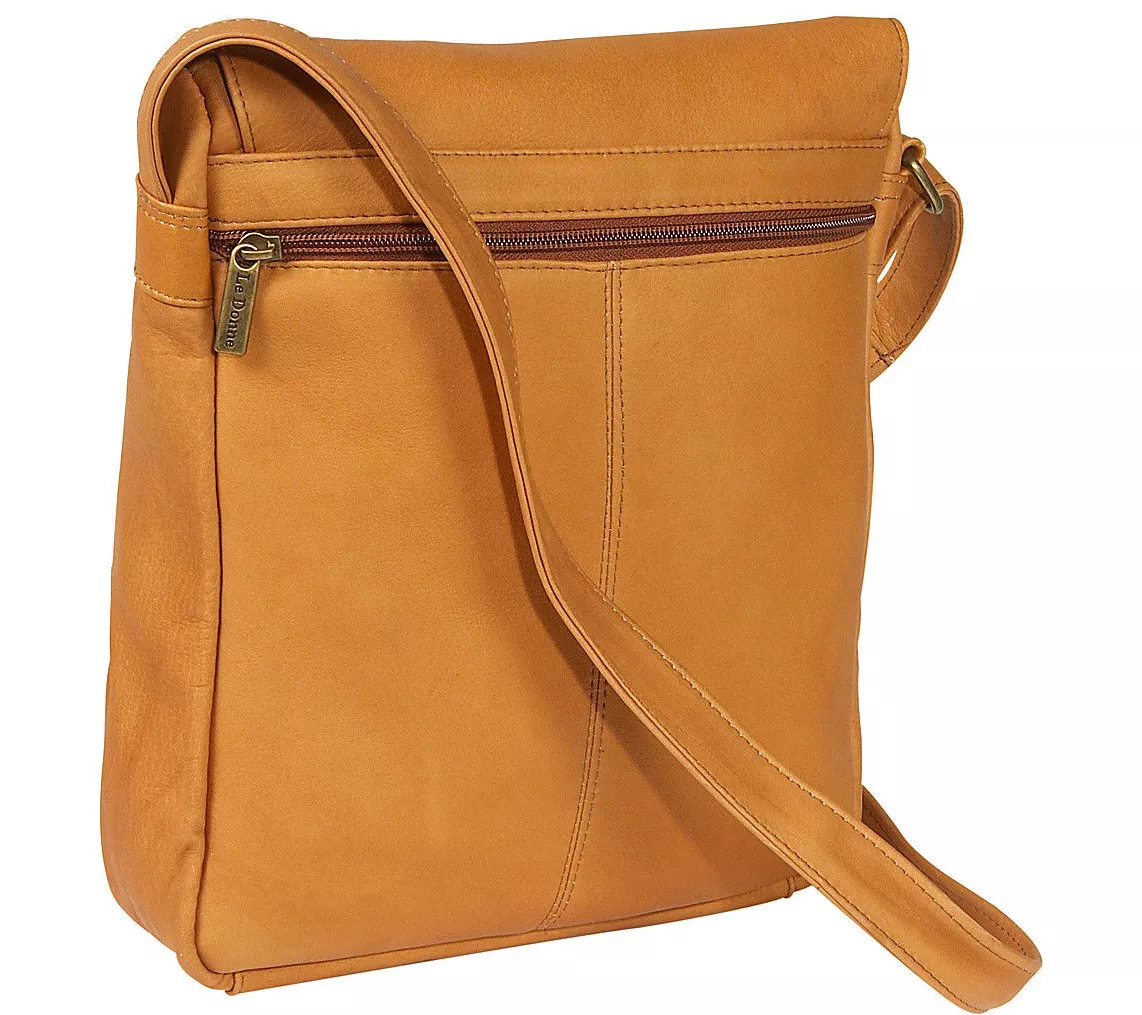 Le Donne Leather Flap-Over Shoulder Bag