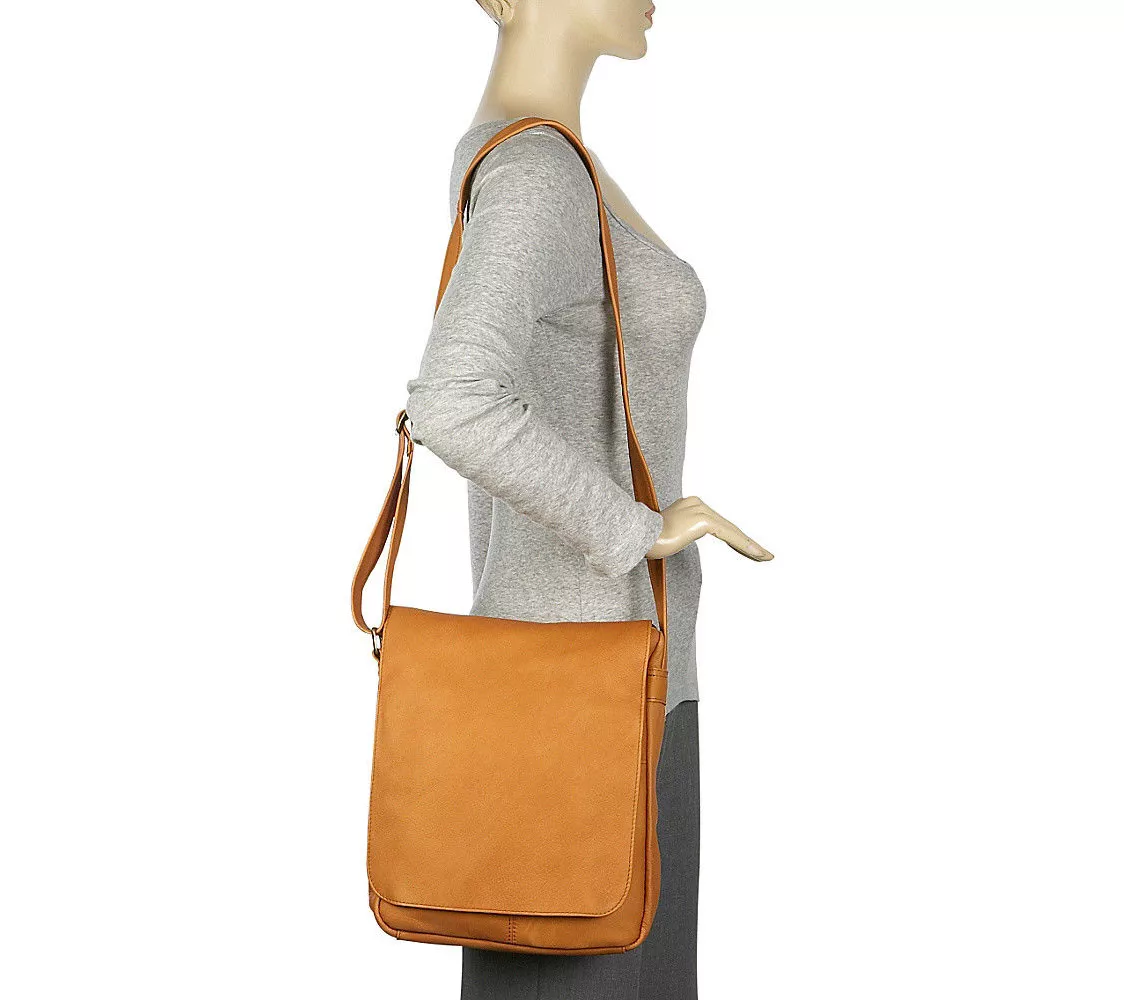 Le Donne Leather Flap-Over Shoulder Bag