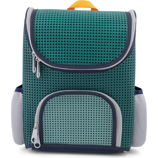 Light + Nine Student Backpack, Multi Green