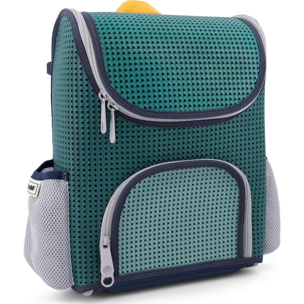 Light + Nine Student Backpack, Multi Green