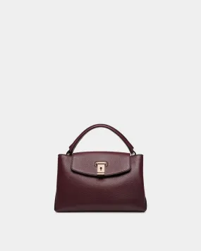 Lock Me Small Top Handle Bag In Andorra Grained Leather 