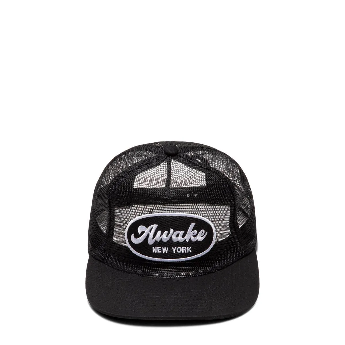 LOGO PATCH MESH TRUCKER HAT BLACK | Bodega