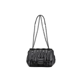     Longchamp   Brioche Magnetic Buckle Lambskin Shoulder Bag