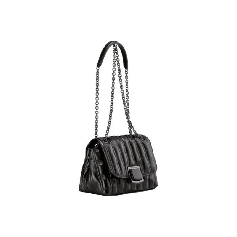     Longchamp   Brioche Magnetic Buckle Lambskin Shoulder Bag