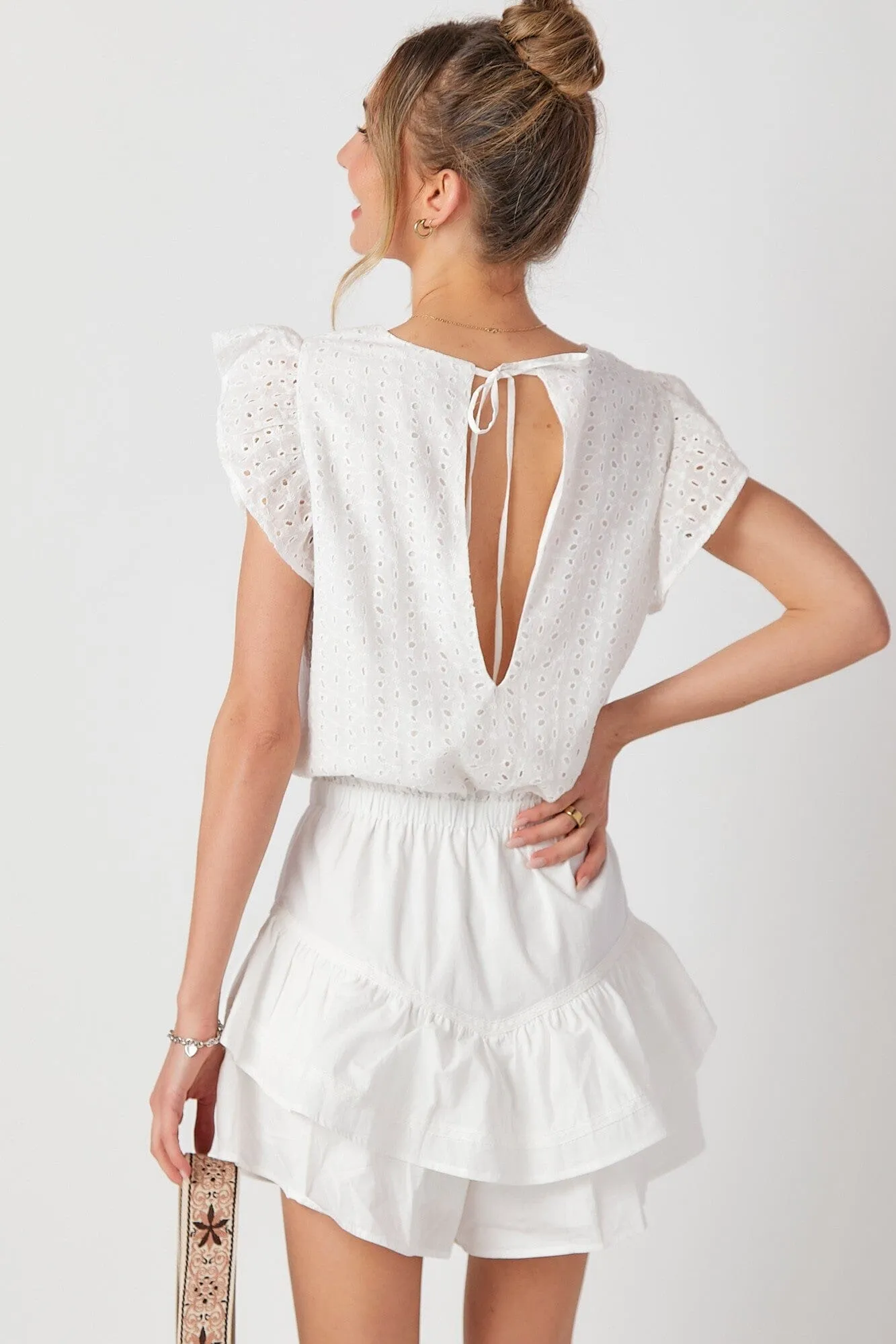 Lucie Eyelet Romper      