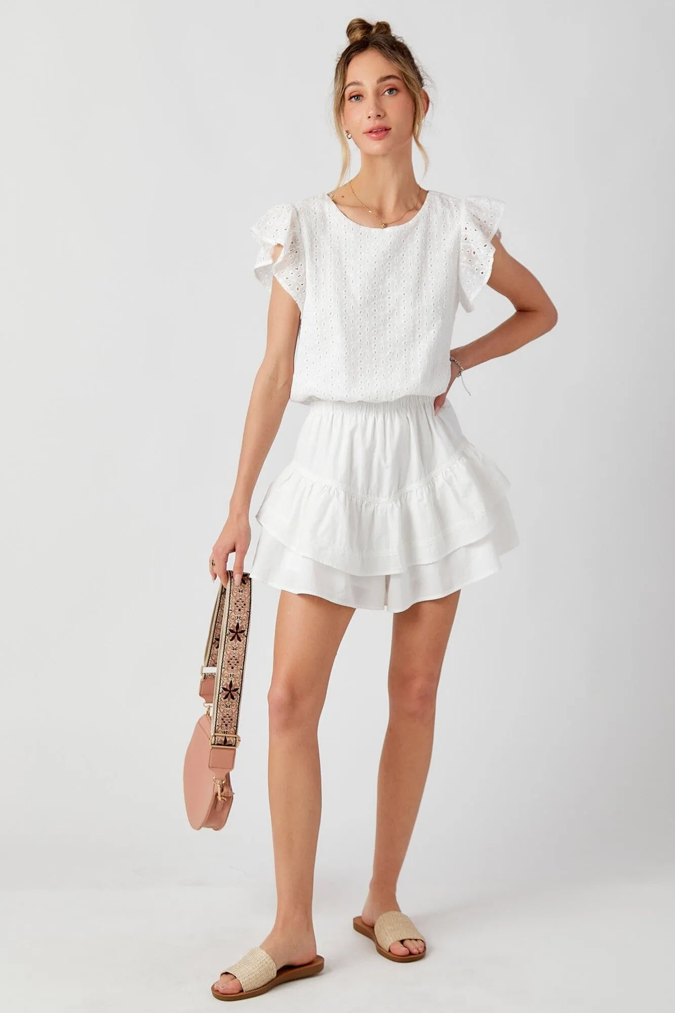 Lucie Eyelet Romper      