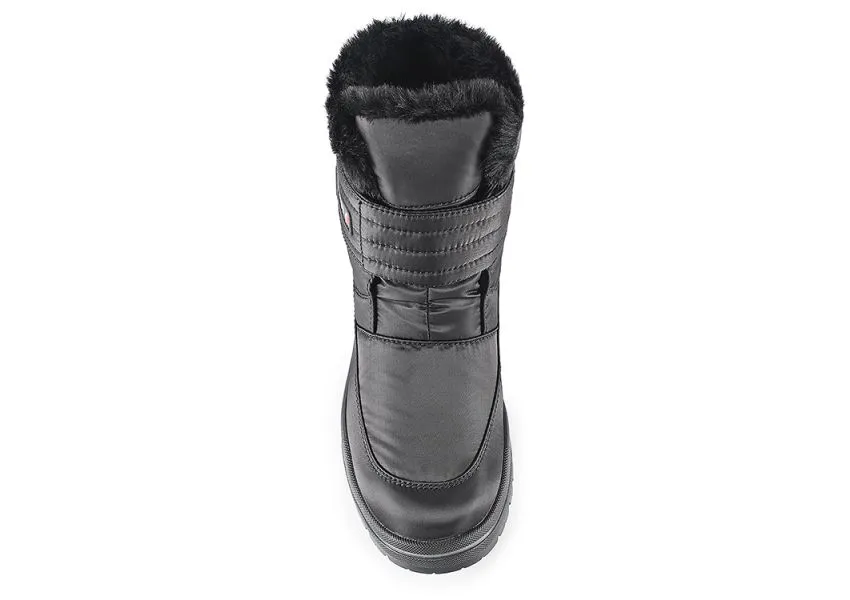 Luna Velcro Black Winter Boot