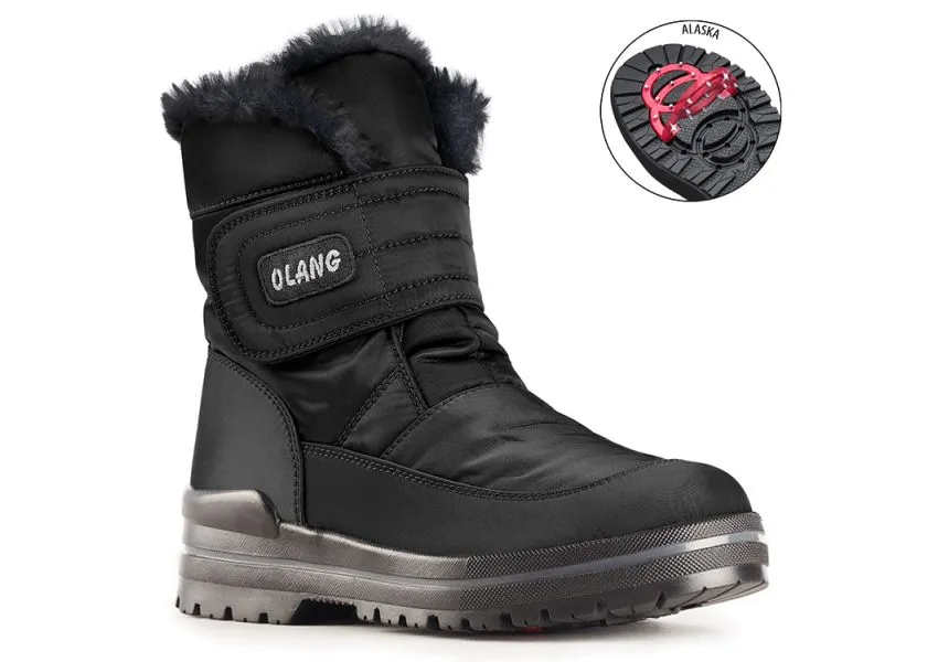 Luna Velcro Black Winter Boot