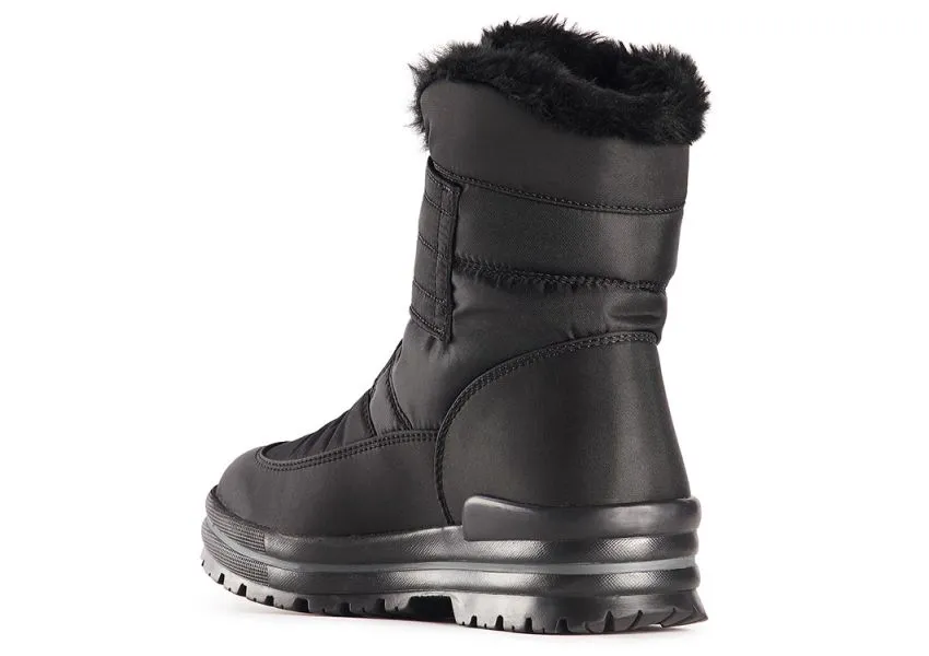 Luna Velcro Black Winter Boot