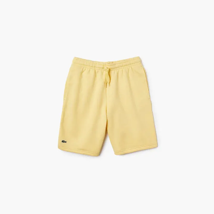 Men's Lacoste Tennis Fleece Shorts - YELLOW-6XP