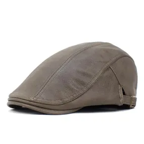 Men's Vintage Leather Hat 66065991Y