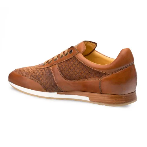 Mezlan Maxim Tan Calfskin & Suede Men’s Sneakers