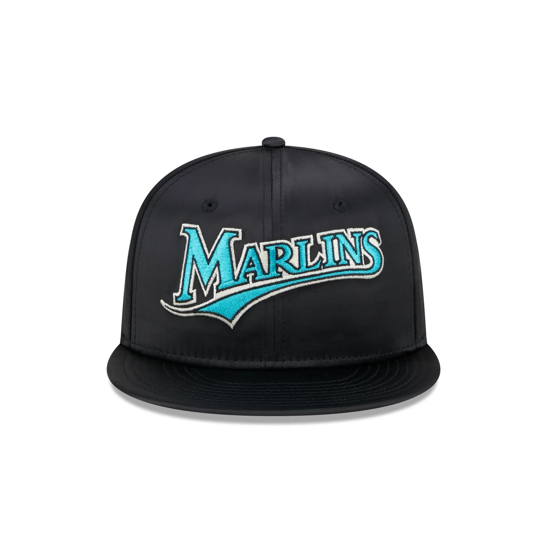 Miami Marlins Satin Script 9FIFTY Snapback Hat