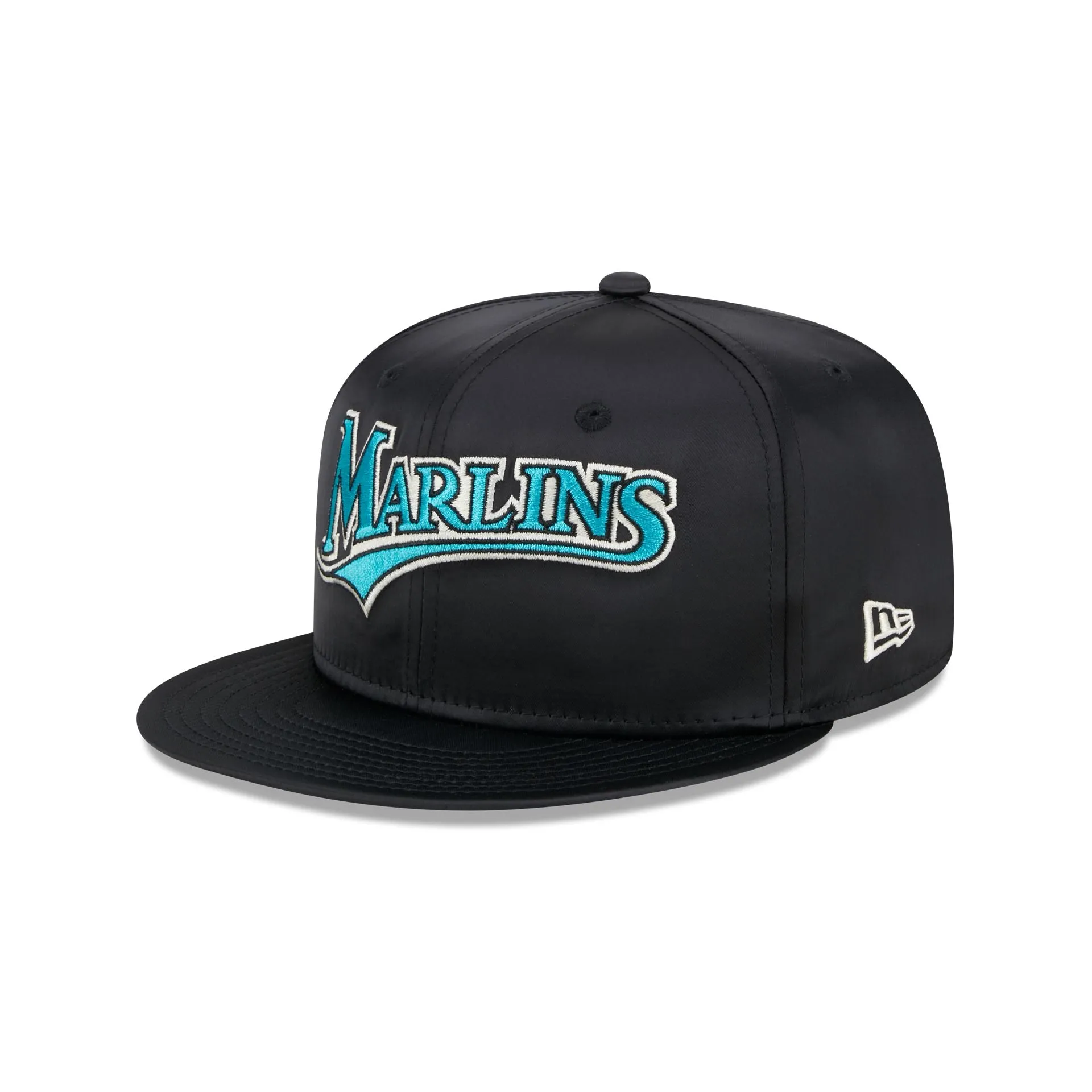 Miami Marlins Satin Script 9FIFTY Snapback Hat