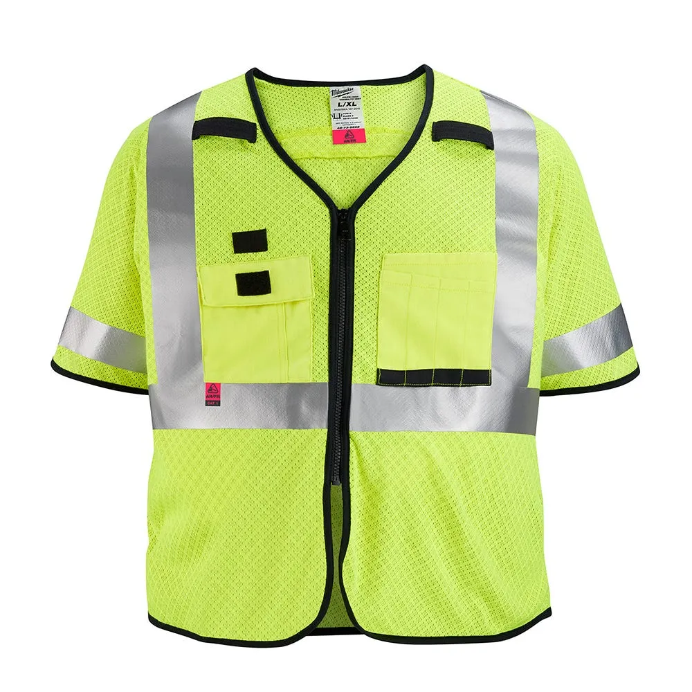 Milwaukee Tools AR/FR Cat. 1 Class 3 Mesh Safety Vest High Vis 48-73-522