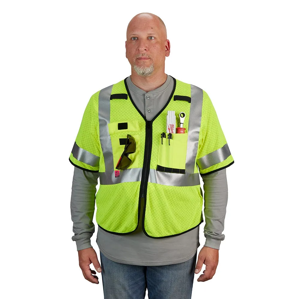 Milwaukee Tools AR/FR Cat. 1 Class 3 Mesh Safety Vest High Vis 48-73-522