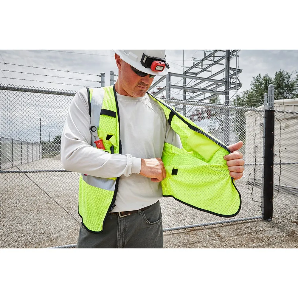 Milwaukee Tools AR/FR Cat. 1 Class 3 Mesh Safety Vest High Vis 48-73-522