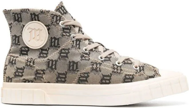 MISBHV monogram high-top sneakers Neutrals