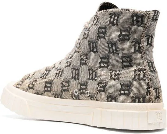 MISBHV monogram high-top sneakers Neutrals