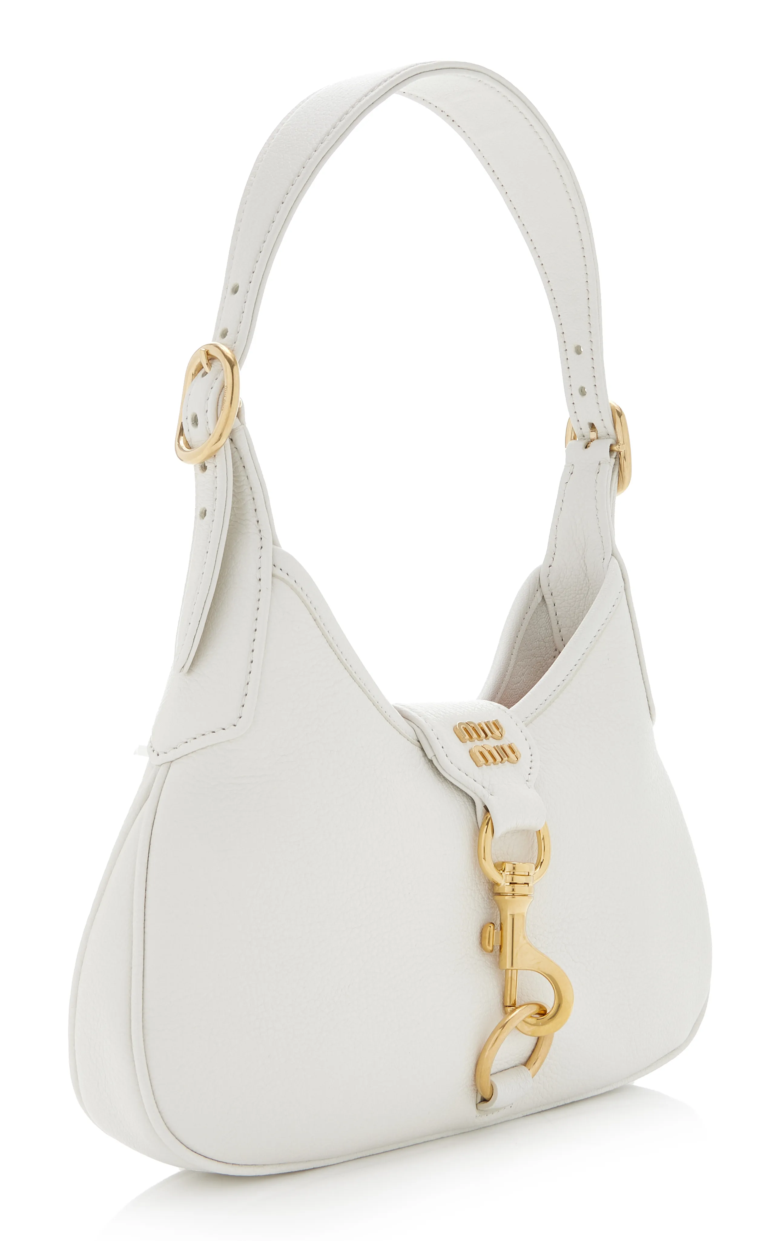 Miu Miu Madras Leather Hobo Bag