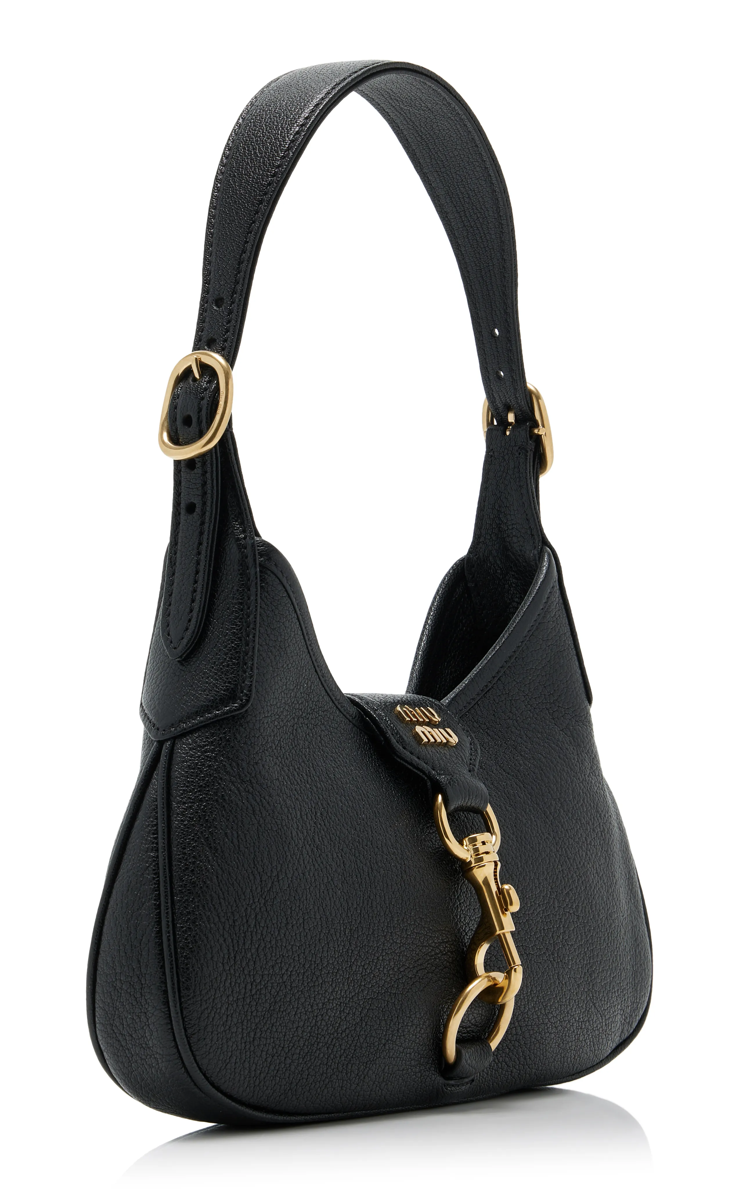 Miu Miu Madras Leather Hobo Bag