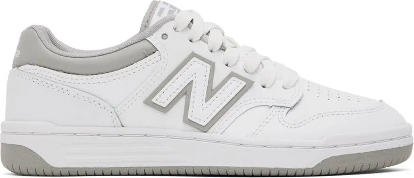 New Balance White 480 Sneakers