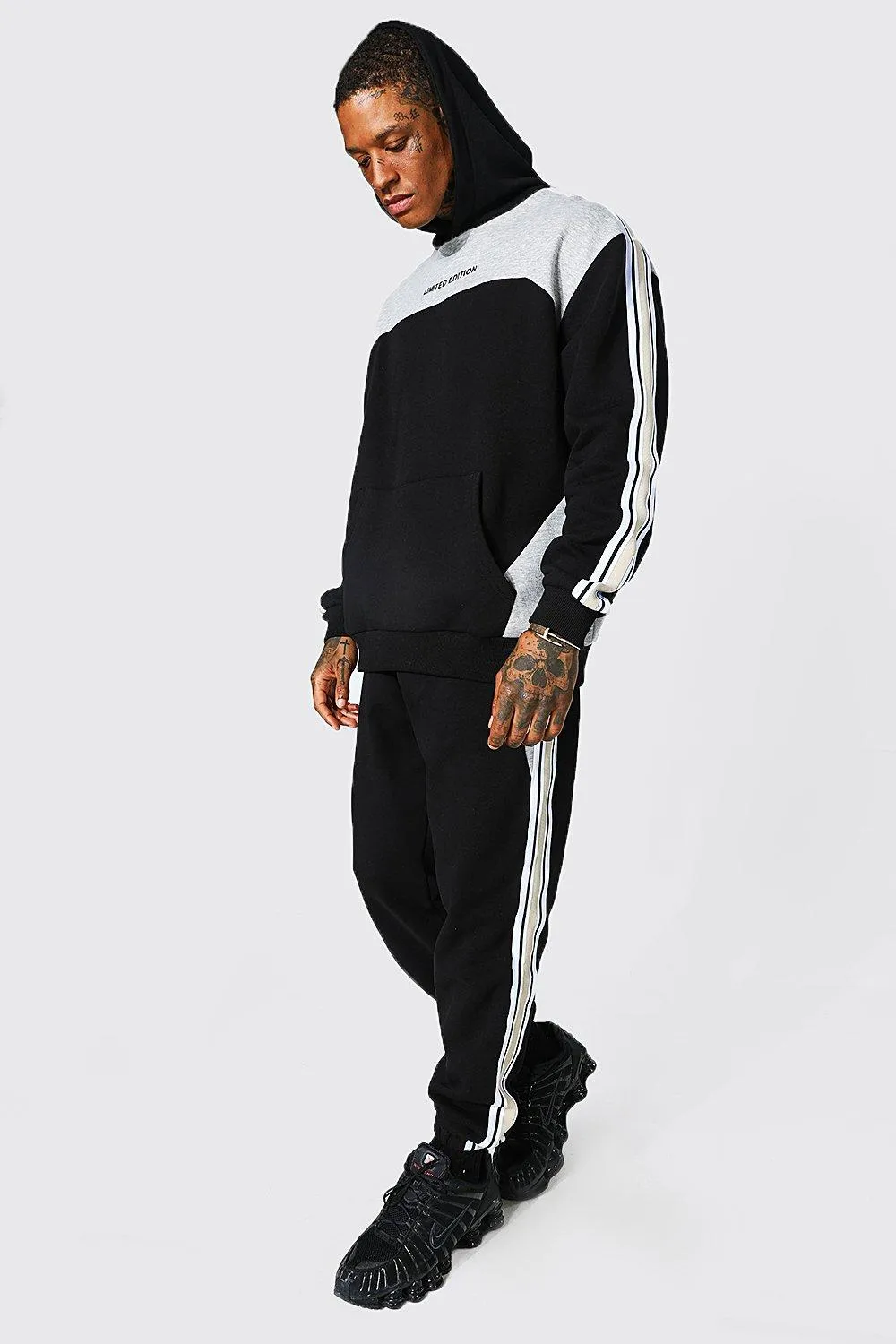 Oversized Limited Colour Block Tape Tracksuit