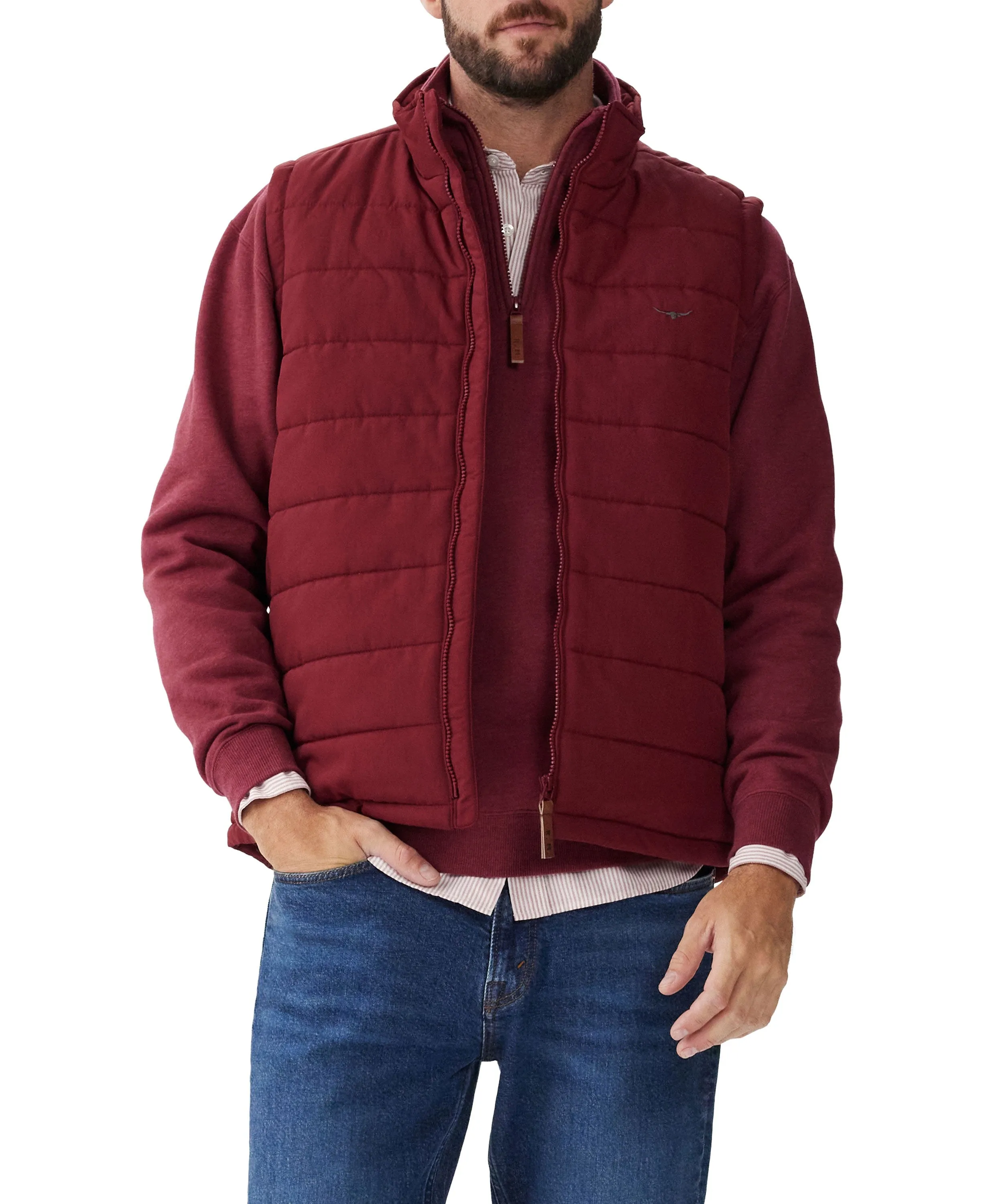 Patterson Creek Vest                             Burgundy