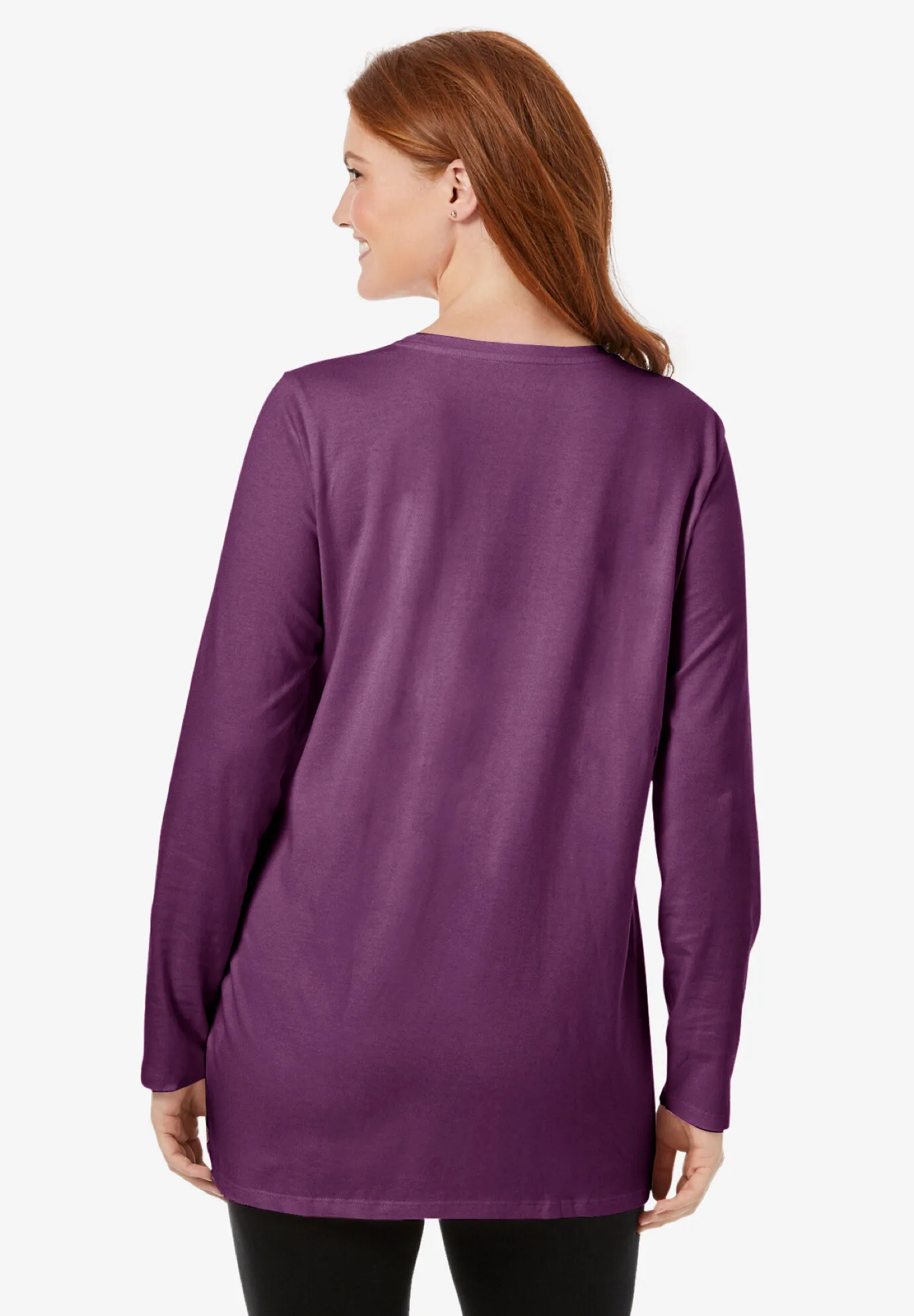 Perfect Long-Sleeve Crewneck Tunic