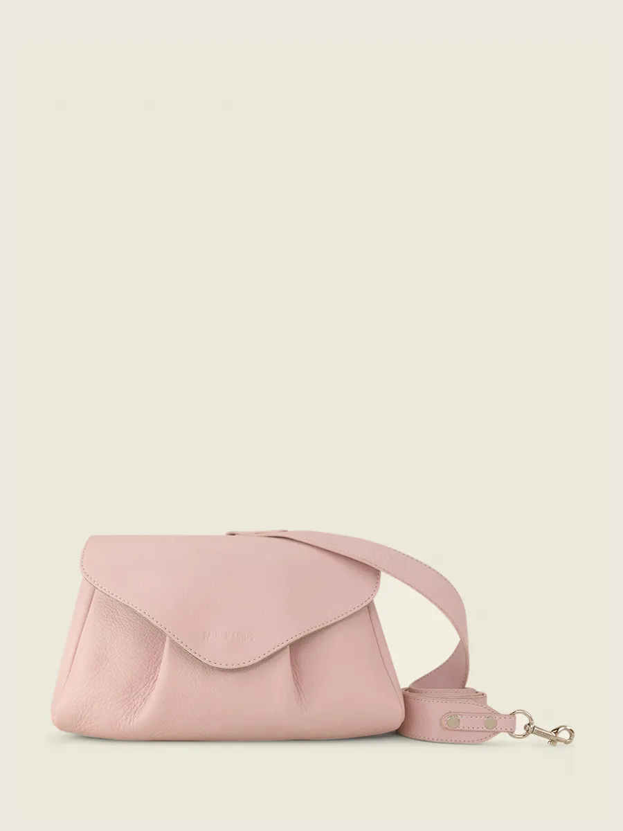 Pink Leather Cross-Body Bag for Women - Suzon M Pastel Pink | PAUL MARIUS