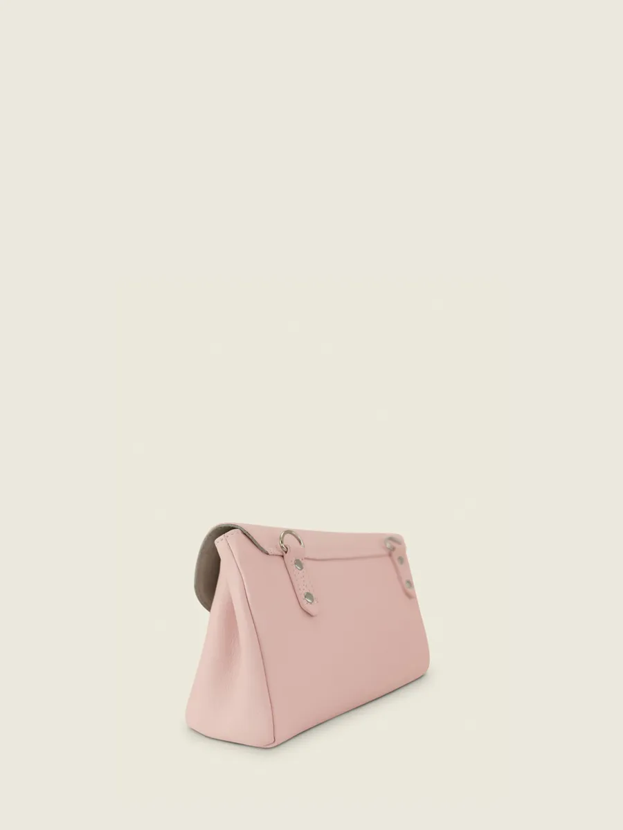 Pink Leather Cross-Body Bag for Women - Suzon M Pastel Pink | PAUL MARIUS