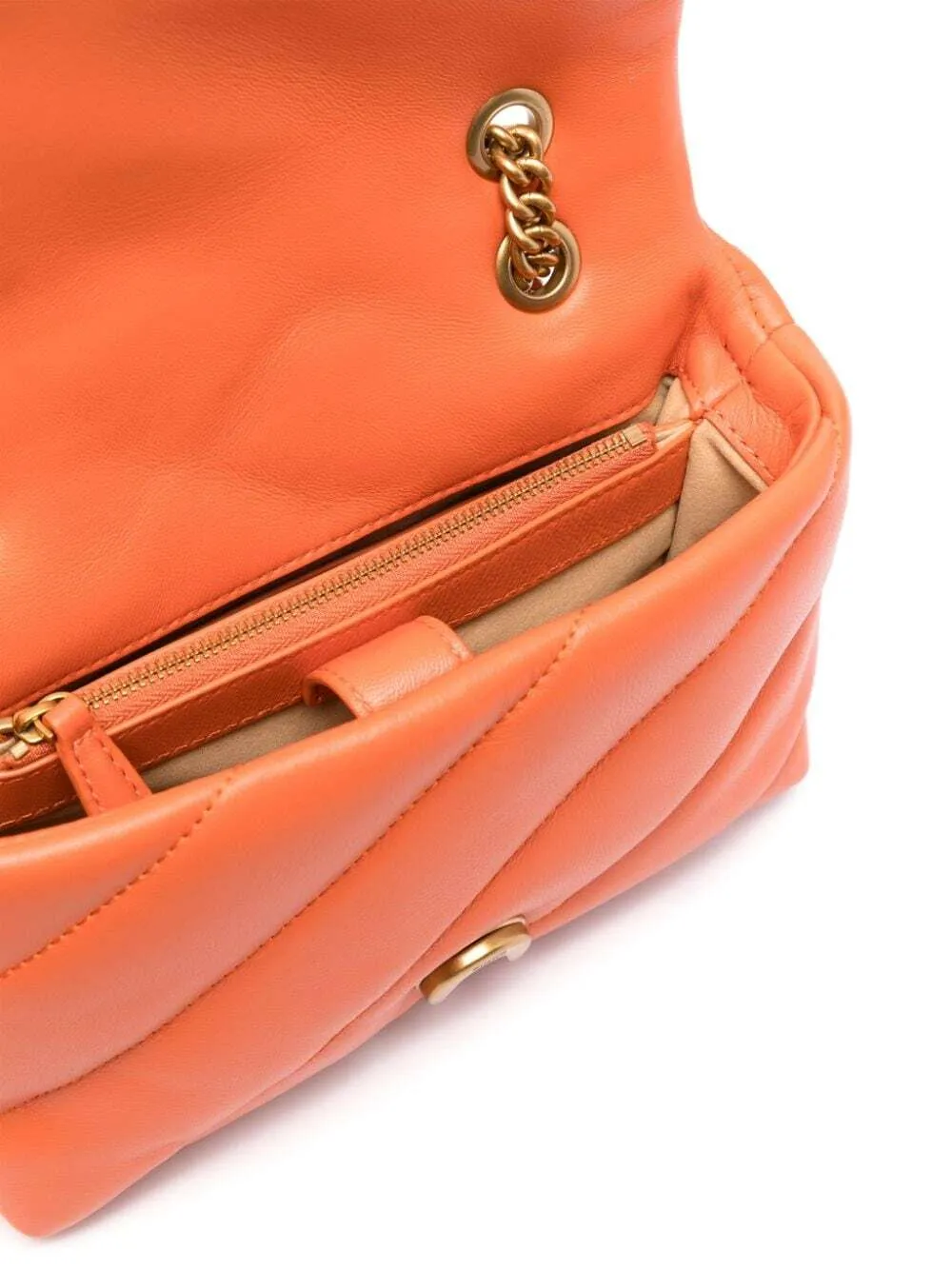 PINKO mini Love Puff shoulder bag - Orange