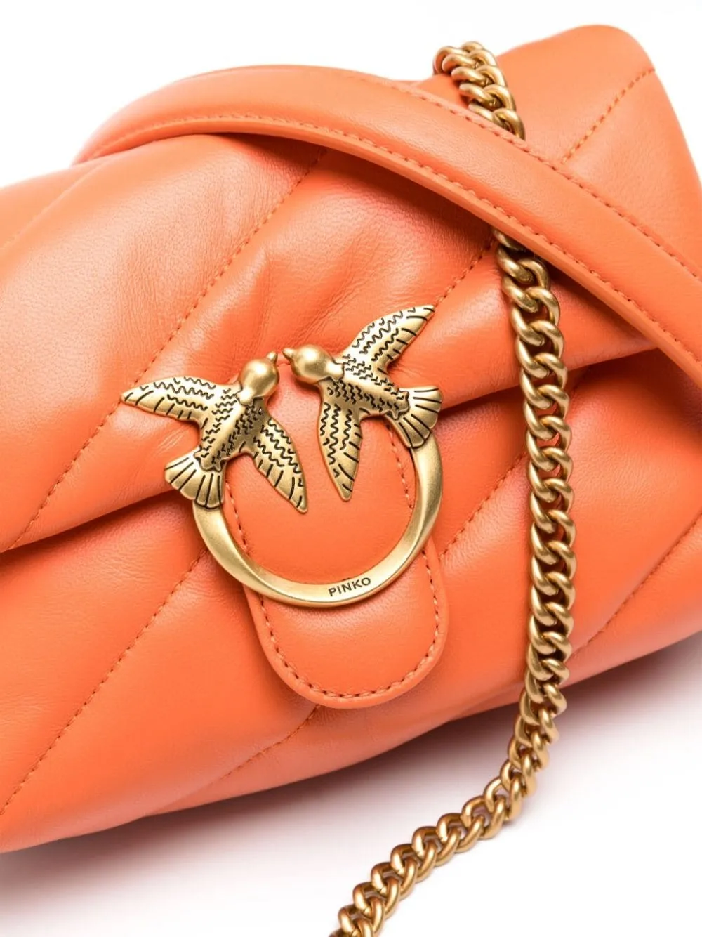 PINKO mini Love Puff shoulder bag - Orange