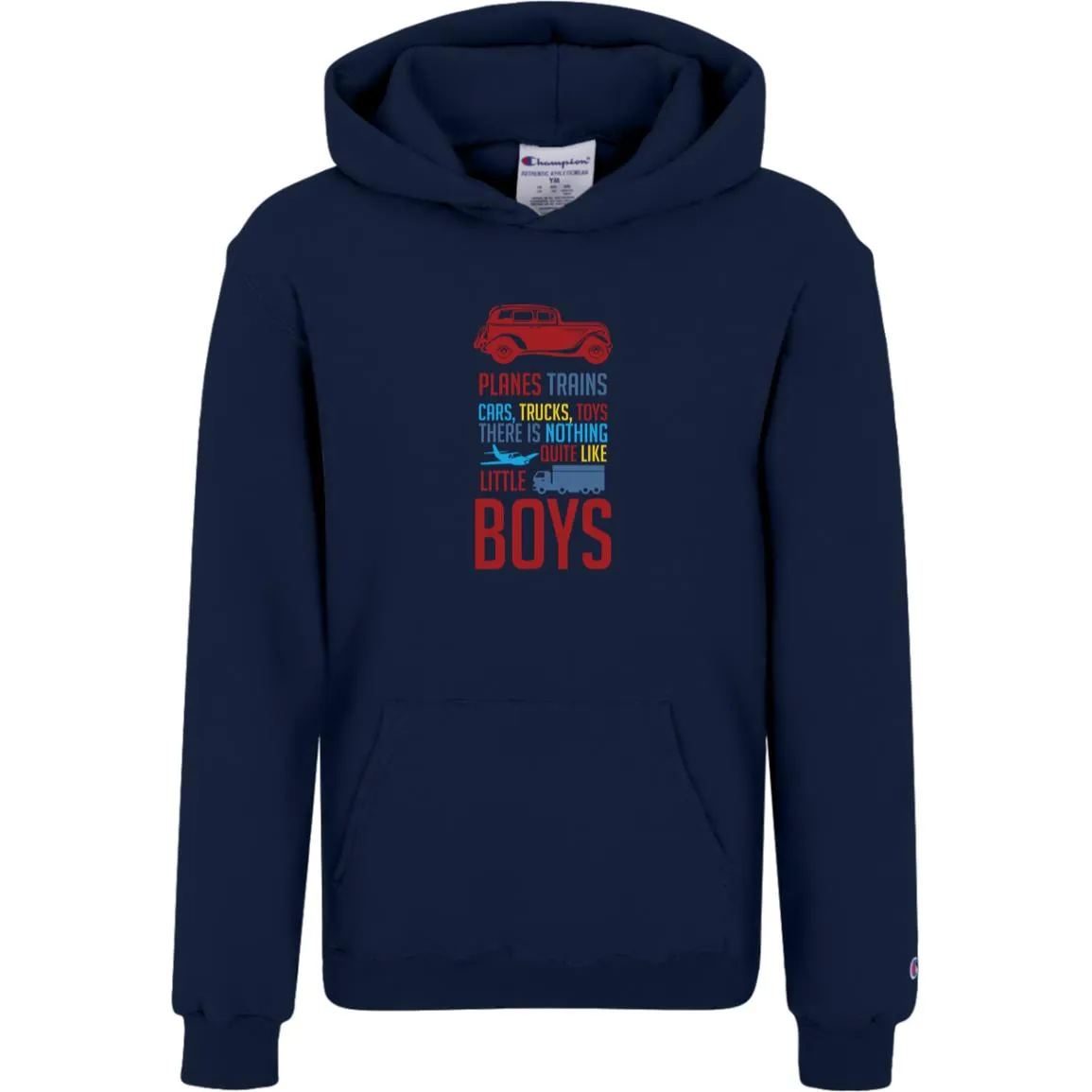 Planes, Trains Champion Kids Powerblend Hoodie