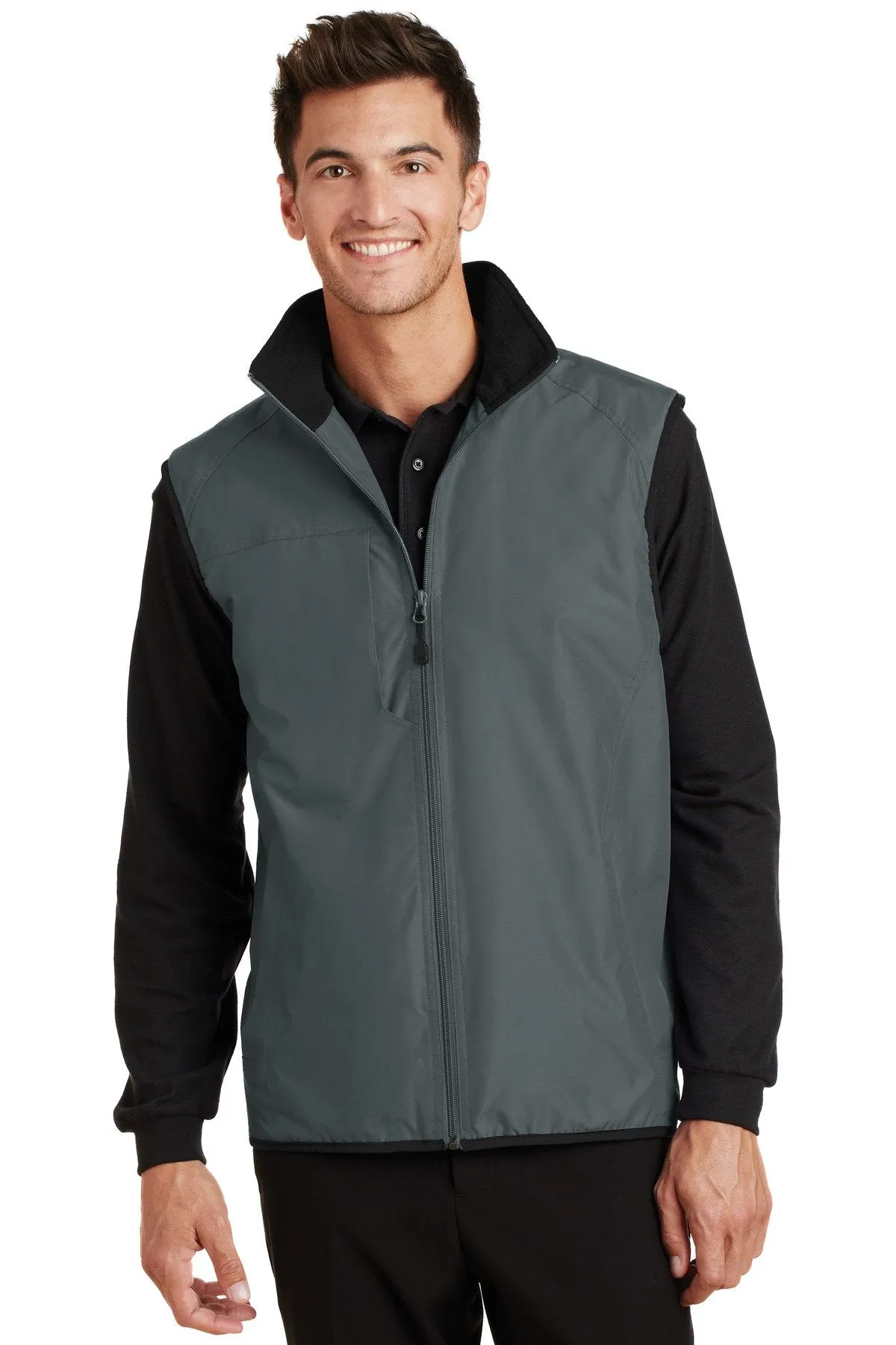 Port Authority Challenger Vest J355 Steel Grey/True Black