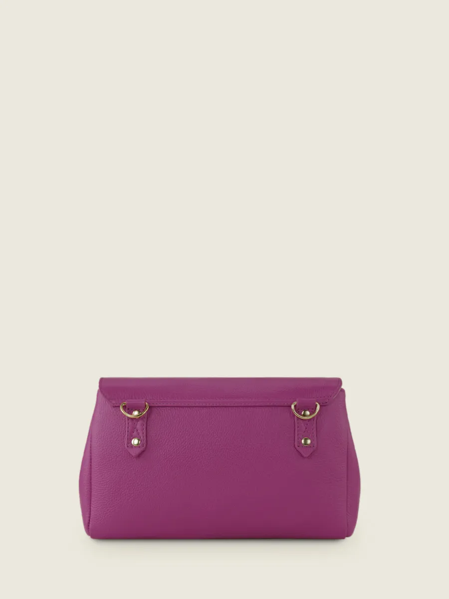 Purple Leather Cross-body Bag Women - Suzon M Sorbet Blackcurrant | PAUL MARIUS