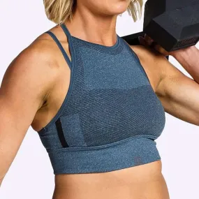 Reebok - Women's CrossFit MyoKnit Bra - Blue Hills/Black