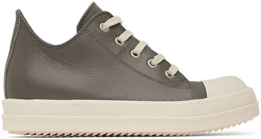 Rick Owens Kids Gray Low Sneakers