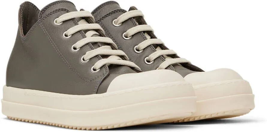 Rick Owens Kids Gray Low Sneakers