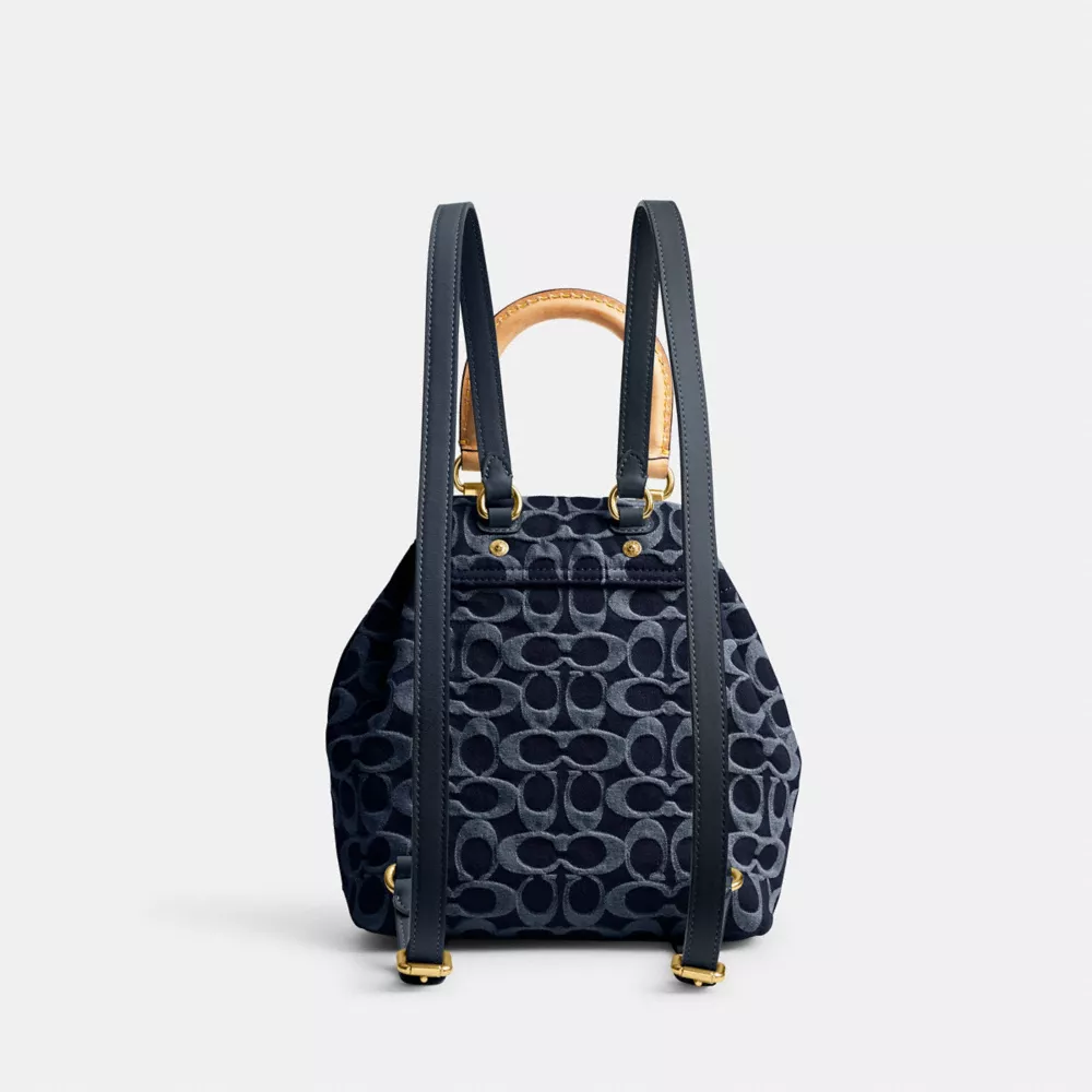 RIYA BACKPACK 21 IN SIGNATURE DENIM