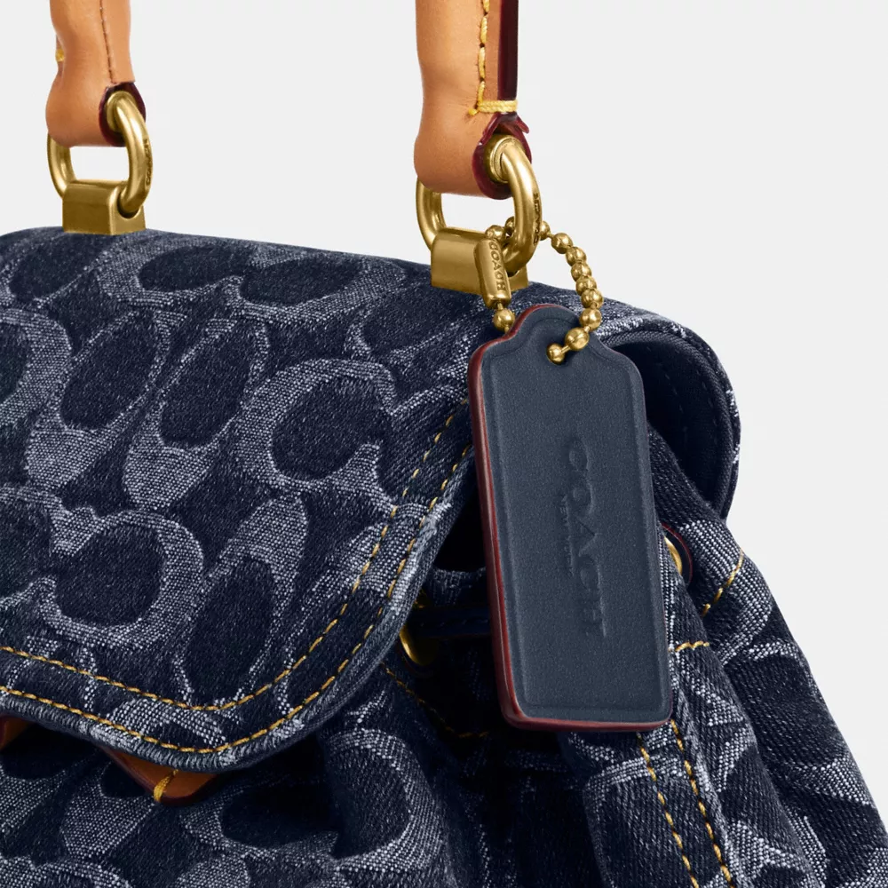 RIYA BACKPACK 21 IN SIGNATURE DENIM