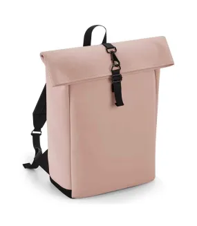 Roll top backpack one size nude pink Bagbase