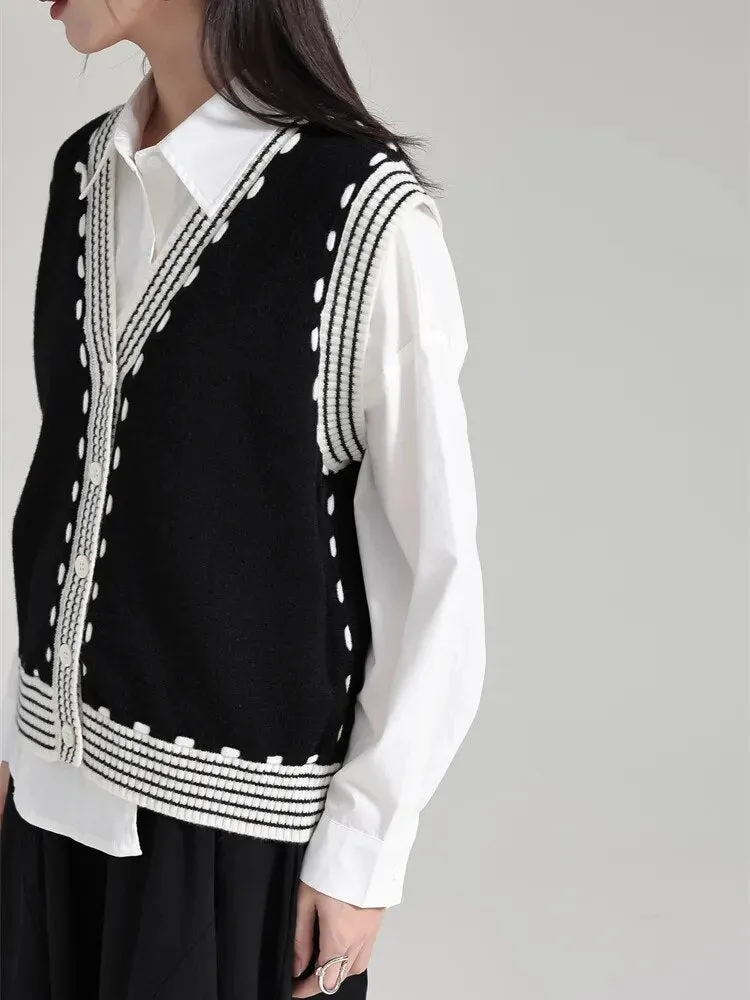 Rossi Knit Vest - Black